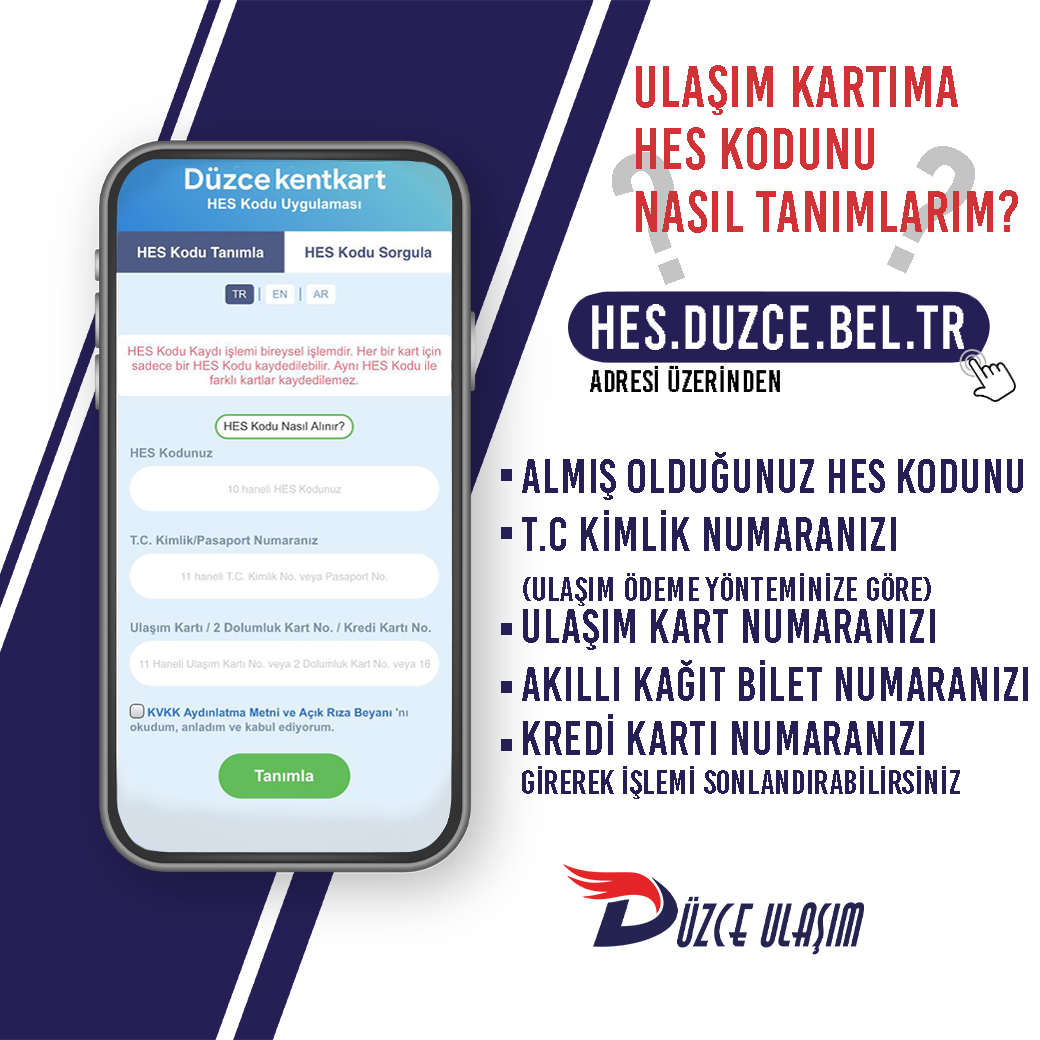 Ulaşım Kartıma HES Kodunu Nasıl Tanımlarım?